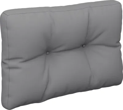 Obrázok produktu pre vidaXL Vankúš z palety šedý 60x40x12 cm Látka