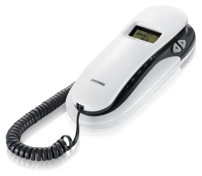 Immagine prodotto di Brondi Kenoby CID Telefono analogico con Filo LCD Grigio Bianco