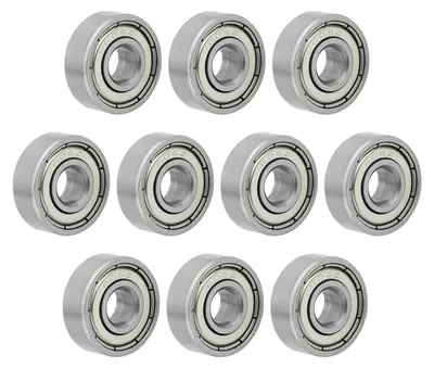 10x 606-ZZ Rillenkugellager 6x17x6 mm, doppelt abgedichtet