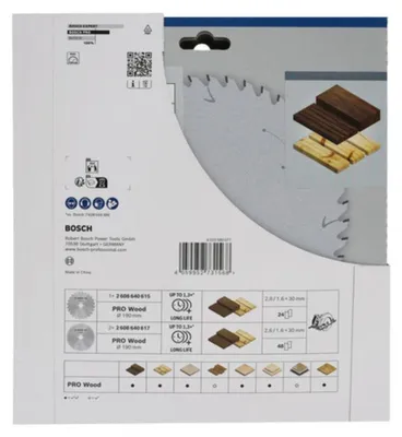 Productafbeelding van PRO Houtzaagblad, 190 mm, 3 stuks, promotiepak