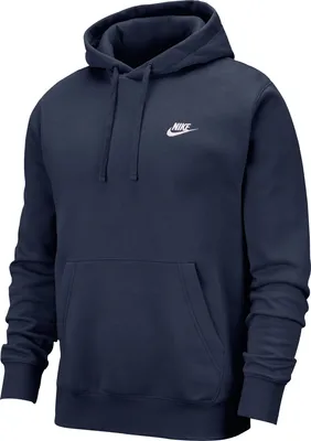 Obrázek produktu pro Nike Club Mens Hoodie Midnight Navy/Midnight Navy/White L Fitness mikina