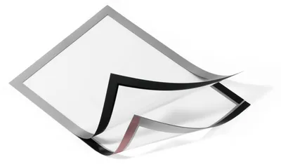 Produktbild von Durable Info-Rahmen Duraframe A4, selbstklebend, 2 Stück, silber, 487223