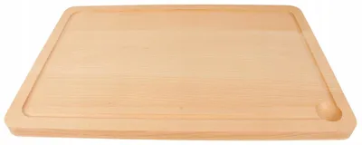Produktbild von Woodcarver Schneidebrett Buchenholz Groß mit Saftrille