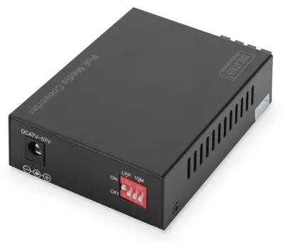 Productafbeelding van DIGITUS DN-82160 Gigabit PoE mediaconverter, RJ45 / SC, single-mode, PSE