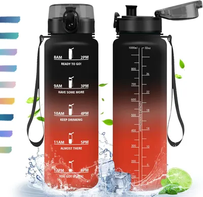 Productafbeelding van BPA-vrije drinkfles, 1 liter, sportfles voor fitness