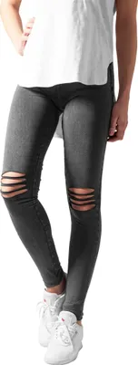 Zdjęcie produktu dla Urban Classics Ladies - Legginsy do kolan w kolorze grafitowym - XL