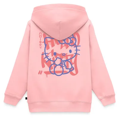 Produktbild von Spreadshirt Hello Kitty Mit Schriftzug Graffiti Stil Kinder Premium Hoodie, 110/116 (4 Jahre), Rosa