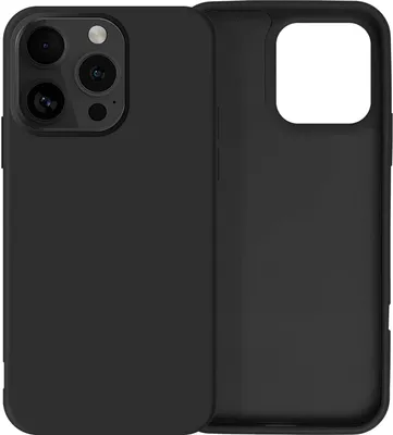 Obrázok produktu pre Avizar, polotuhé silikónové puzdro na mobilný telefón Apple iPhone 16 Pro, čierne