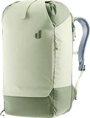 A front view of a Deuter backpack against a white background.