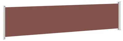 Image de vidaXL Marquise latérale extensible 140x600 cm Marron