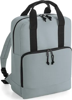 Produktbild von BagBase BG287 | Recycled Twin HandleBackpack, Einheitsgröße: 40 x 30 x 14 cm - Farbe: Pure Grey - Größe: 40 x 30 x 14 cm