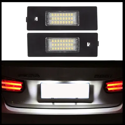Für BMW 1er E81 E87 F20 F21 i3 IO1 2x LED PREMIUM Kennzeichenbeleuchtung 18 SMD in der Farbe von GOLDCAR