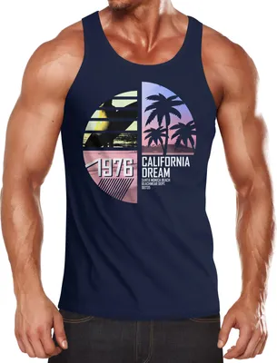 Produktbild von Herren Tanktop California Surfing Moonworks®  XXL
