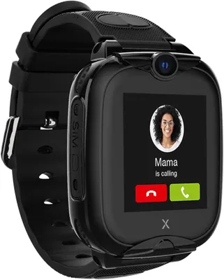 Produktbild von Telefonuhr für Kinder (mit SIM-Karte) 4G, Anrufe, Nachrichten, Schulmodus, SOS-Funktion, GPS, Kamera, LED-Licht, Schrittzähler Android IOS (Schwarz)