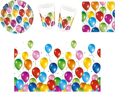 Produktbild von Balloons Fiesta - 41-teiliges Party Set