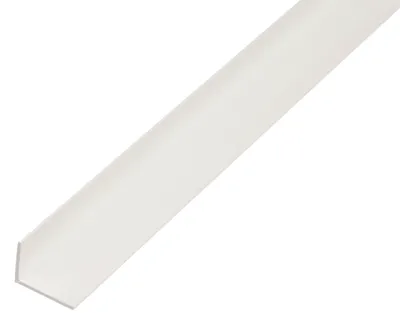 Image de Alberts 479268 Cornière, plastique, blanc, 1000 x 30 x 20 mm