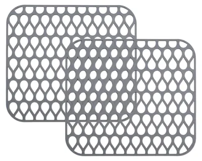 Silikon Spülbeckenmatte 2er-Pack, 35x30 cm, Abtropfmatte