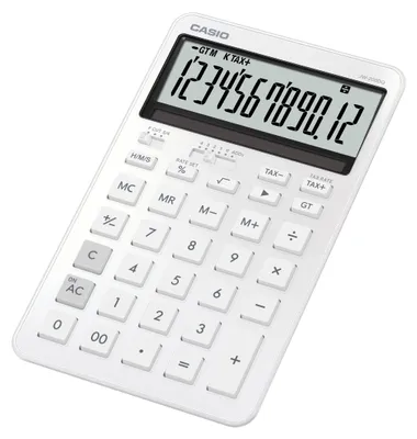 Obrázek produktu pro Casio JW-200DQ, Desktop, Jednoduchá kalkulačka, 12 číslice/číslic, Baterie / Solár, Bílá