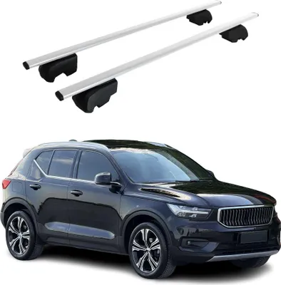 Obrázok produktu pre Priečne strešné nosiče pre Volvo XC40 2017–2023, strieborné, ABE