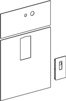 Produktbild von Geberit 242700SI1 Frontverkleidung für Geberit Monolith