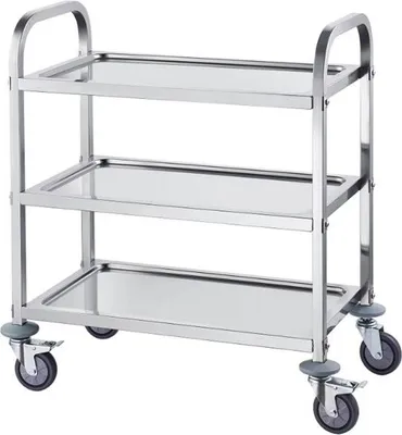 Immagine prodotto di Carrello di servizio - Carrello per catering - Carrello di servizio su ruote - Carrello da bar - Carrello da cucina
