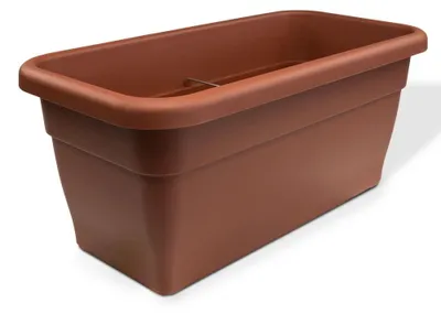 Produktbild von Rechteckiger Pflanztrog terra 50x25 cm, Höhe 22 cm, ca. 16 Liter Volumen