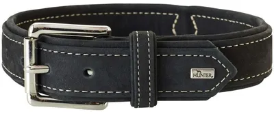 Productafbeelding van Halsband voor jacht, leer, maat: 60 cm, kleur: zwart