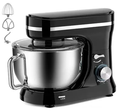 Image de Robot de cuisine – Mixeur sur pied électrique – 4,2 litres – 6 vitesses – Noir