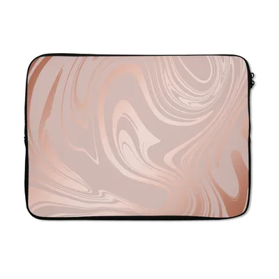 Produktbild von MuchoWow® Laptop Hülle 14 ZollMarmor - Roségold - Luxus Laptoptasche - Laptoptasche - Stoßsicher - Schutzhaube