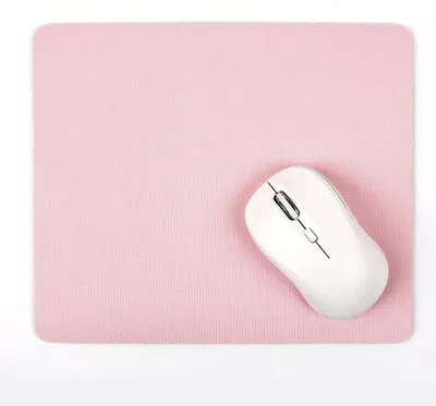 Produktbild von Kleines Office Mousepad 24x20 cm Mausunterlage Abwaschbar Rutschfest - Rosa