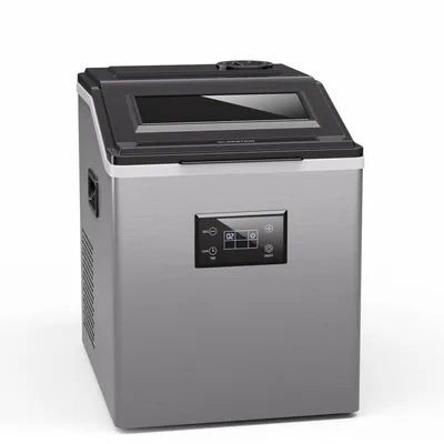 Produktbild von Klarstein FrostMaster Eiswürfelmaschine - 40 kg/Tag, 34 Eiswürfel in 15 Min, Edelstahl, LED-Bedienfeld, Eisportionierer, Eiswürfelbereiter, Ice Maker, Eiswürfelspender