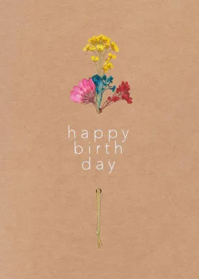 Produktbild von Räder Blütezeitkarte Happy Birthday