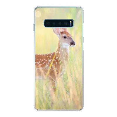 Produktbild von MuchoWow® Handyhülle Schutzhülle Hülle für Samsung Galaxy S10 Lite Hirsche - Gras - Grün Silikon Softcase Handy Hülle - Schutz