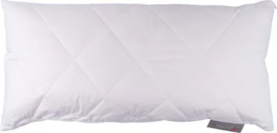 A white quilted pillow on a white background.