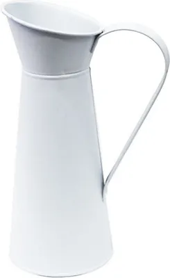 Produktbild von Blumenvase Vintage rutschfester Eisenkrug krugförmiger Blumentopf für Wohnzimmer-Weiss