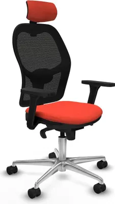 Produktbild von Bürostuhl mit Kopfstütze Jorquera Piqueras y Crespo 3D086N2 Dunkelorange