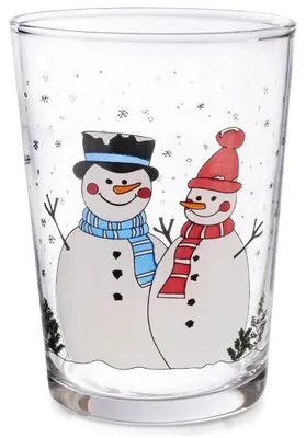 Image de Verre "Schneemann" - Verre à boire - 500 ml - En verre