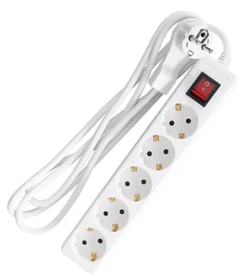 Immagine prodotto di as-Schwabe Interruttore a striscia a 5 vie 230V 16A 2m presa multipla IP20