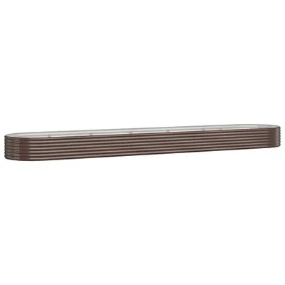 Immagine prodotto di vidaXL Letto rialzato in acciaio zincato 507x100x36 cm Marrone