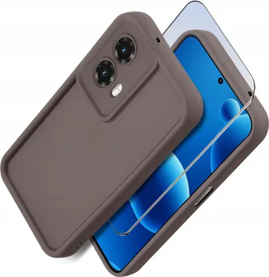 Immagine prodotto di Custodia in silicone opaco per Motorola Moto G35 5G + Protezione per lo schermo 9H