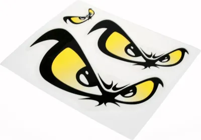 Image de Bad Eyes autocollant premium pour véhicules & casques