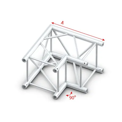 Image de Milos Pro-40 Square F Truss - Corner - Heavy Duty QCLF21 - 90° corner - F