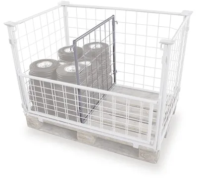 Produktbild von Variofit Trenngitter zerzinkt für Palettenaufsatz, Abmaße:950x1200 mm