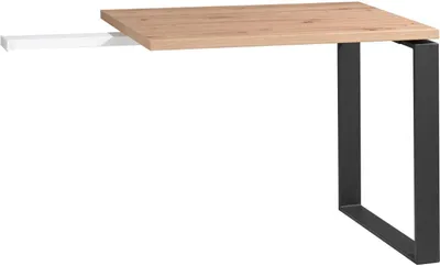 Produktbild von Anstelltisch - 90 x 75 cm - Artisan Eichedekor - Anthrazit - Metall