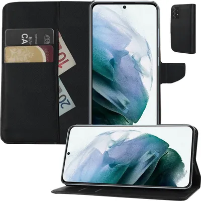 Produktbild von Hülle passend für Samsung galaxy A33 5G |BUCH Tasche mit Karten und Notizfach | Flip Schutz Case Klapp Schutzhülle SCHWARZ