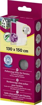 Produktbild von IS-Pollenschutz-A-Vlies Fenster 130 x 150 cm weiss mit Klettband