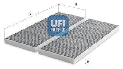 Obrázek produktu pro UFI 54.531.00 Interiérový filtr, pylový filtr pro TESLA Model Y (5YJY) s aktivním uhlím