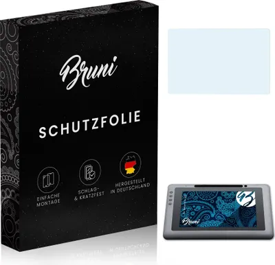 Produktbild von Bruni Basics-Clear 2x Schutzfolie kompatibel mit Wacom DTU-1031 Folie