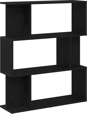 Image de vidaXL Bibliothèque noire imitation chêne 80x24x96 cm Bois composite