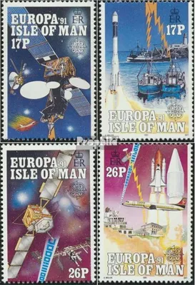 Produktbild von Briefmarken GB - Isle of Man 1991 Mi 464-467 (kompl.Ausg.) postfrisch Weltraumfahrt